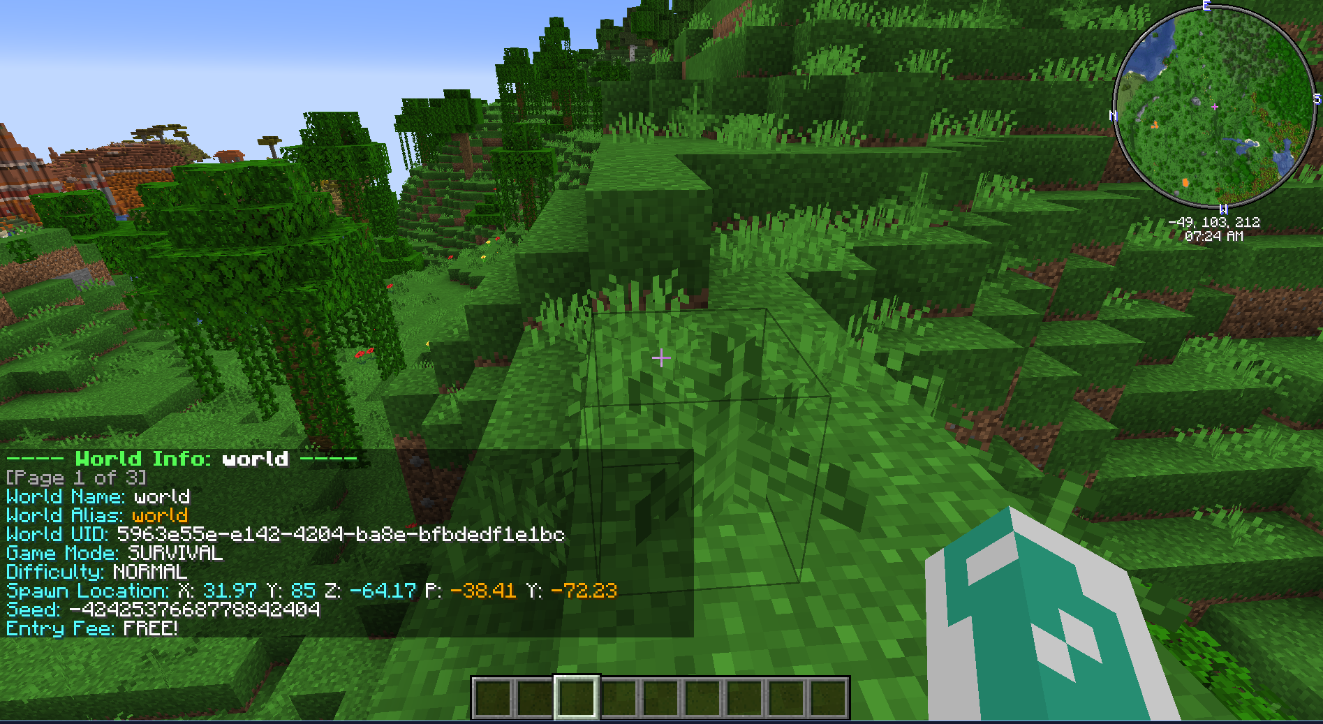 Page 1 of the Information Command